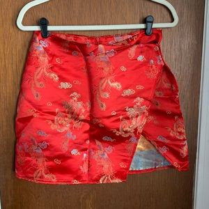 Shein split hem skirt